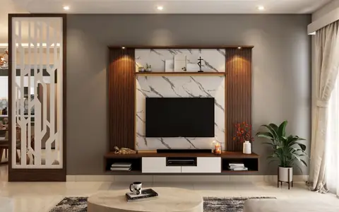 Representative photo: Flat-screen TV on a living-room wall. Not the exact product; the deal link goes to the actual product.